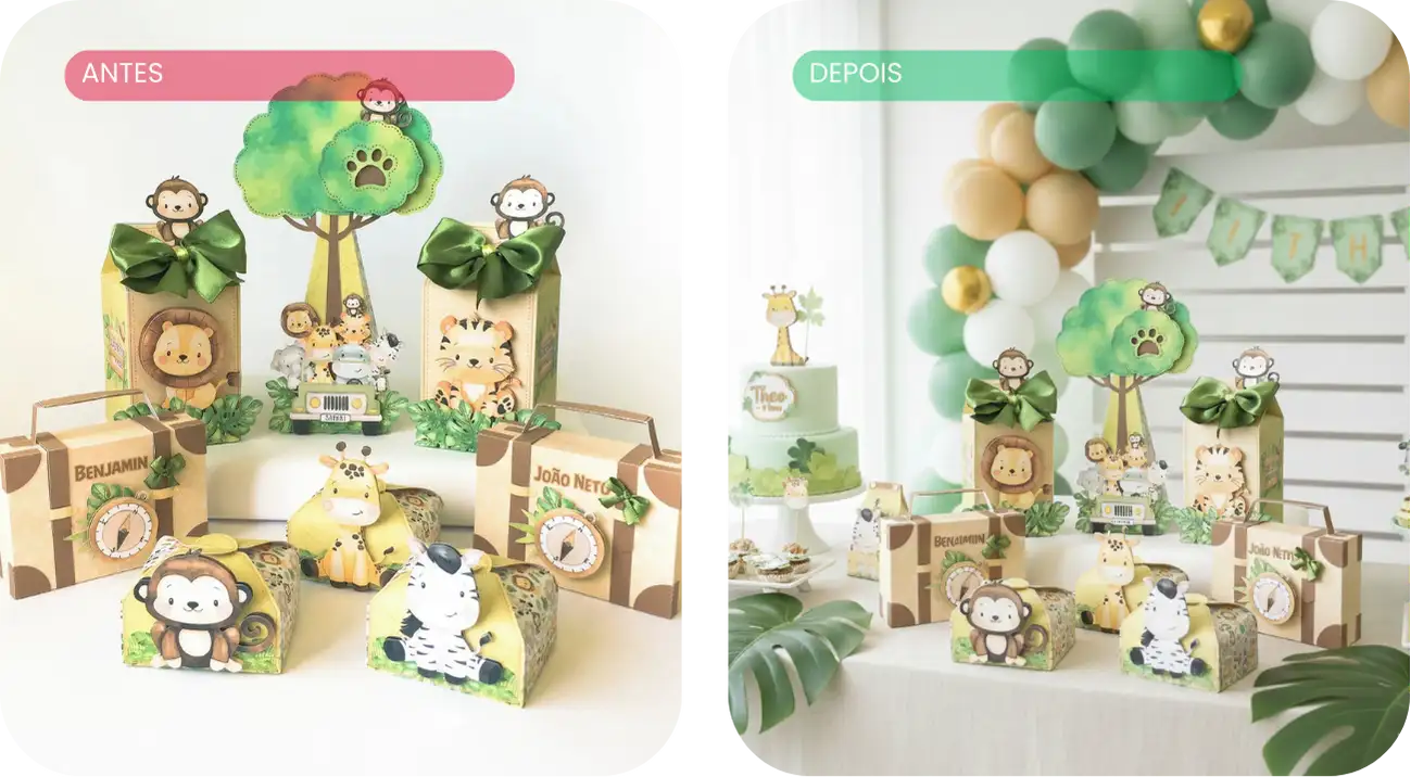 Cores preservadas no mockup