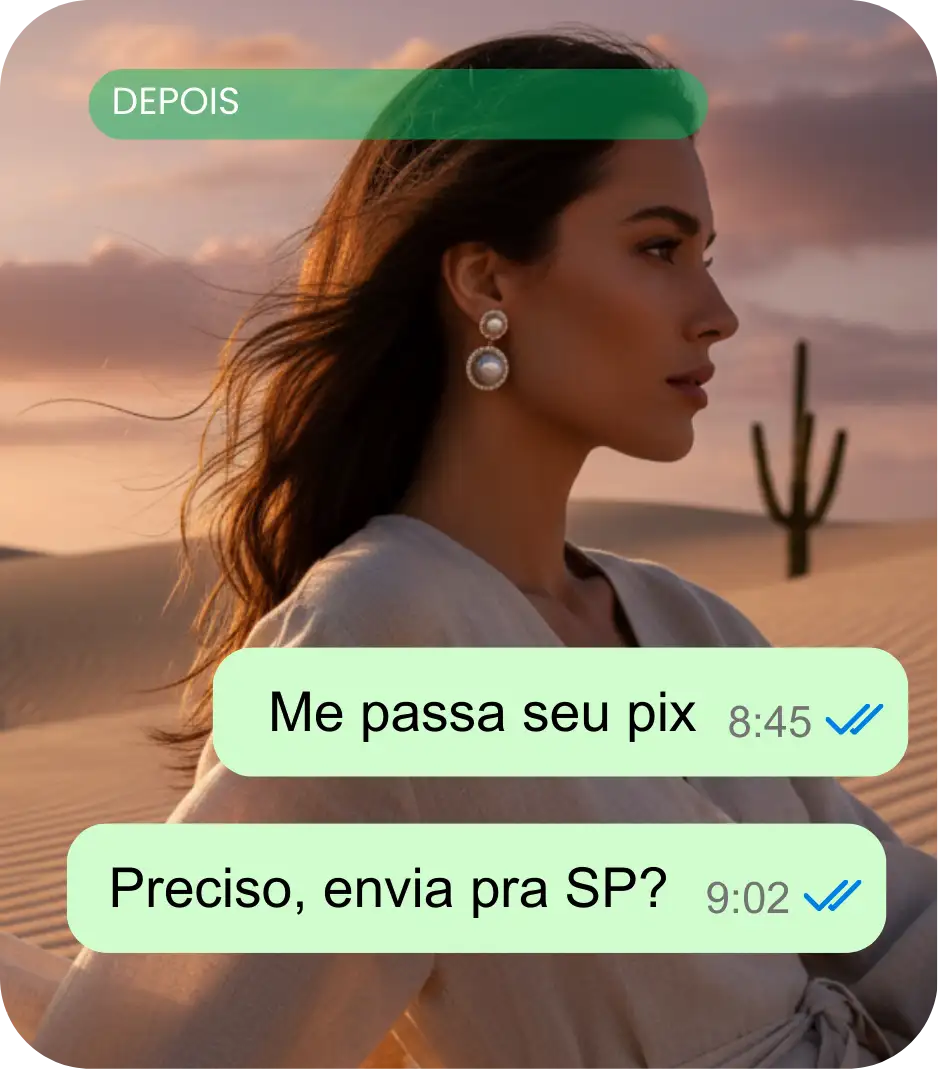 Foto depois do mockup